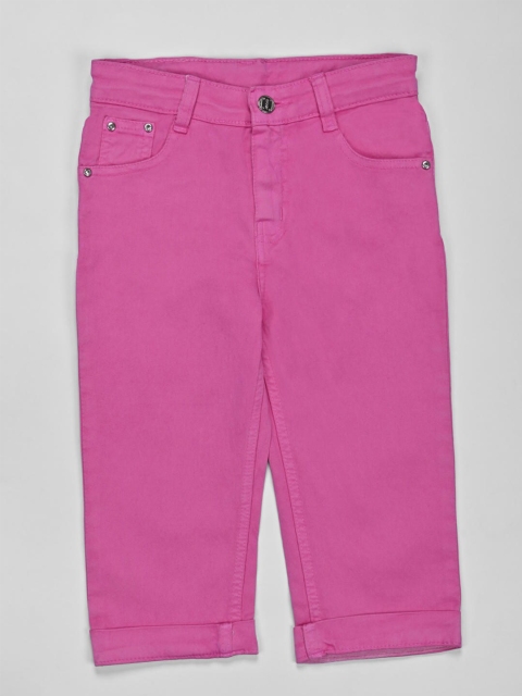 

ZOLA Girls Pink Denim Capris