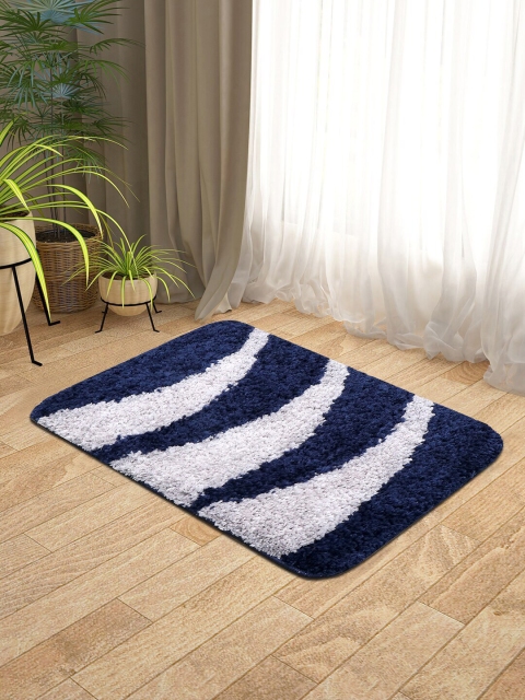 

KICA Navy Blue & Grey Anti-Skid Microfibre Door Mat