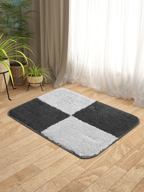 

KICA Charcoal & Black Striped Anti-Skid Microfibre Door Mat