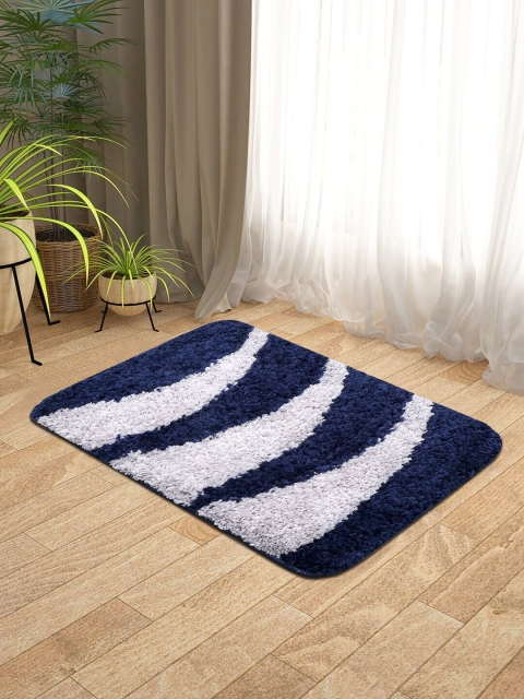 

KICA Blue Microfibre Anti-Skid Latex Bath Rugs