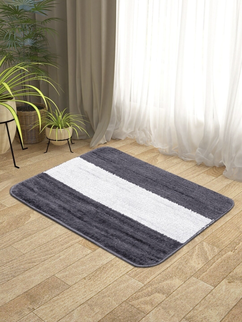 

KICA Charcoal Grey Microfibre Anti-Skid Latex Bath Rugs
