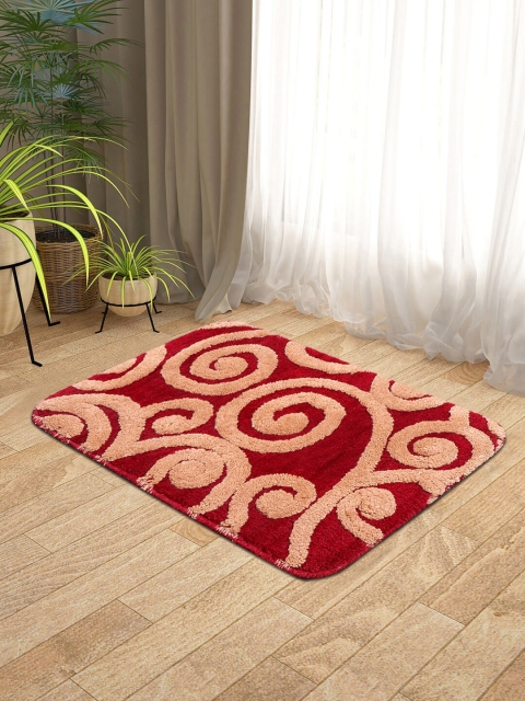 

KICA Maroon Microfiber Bath Rugs