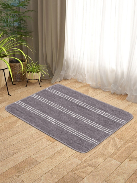 

KICA Charcoal & Grey Striped Anti-Skid Microfibre Door Mats