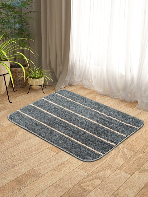 

KICA Olive Super Soft Stripe Design Microfibre Anti-Skid Mat