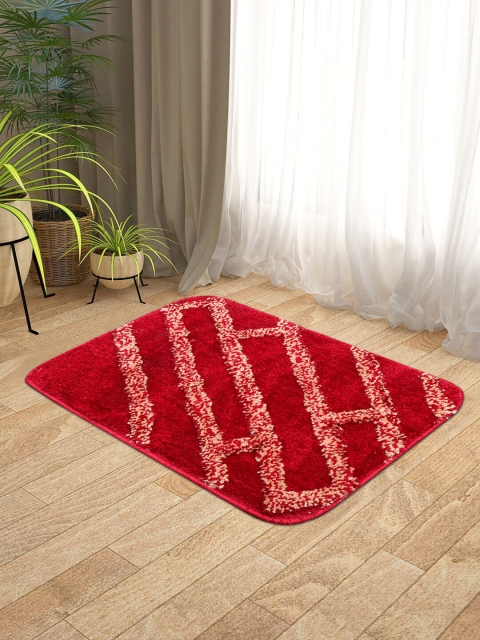 

KICA Maroon Microfibre Anti-Skid Latex Bath Rugs