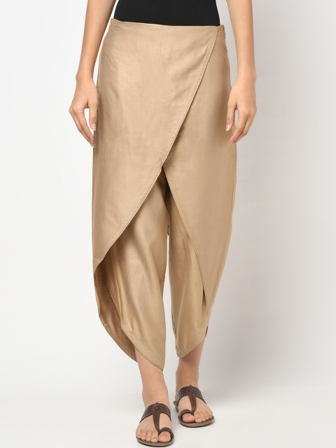 

Fabindia Women Beige Solid Dhoti Pant