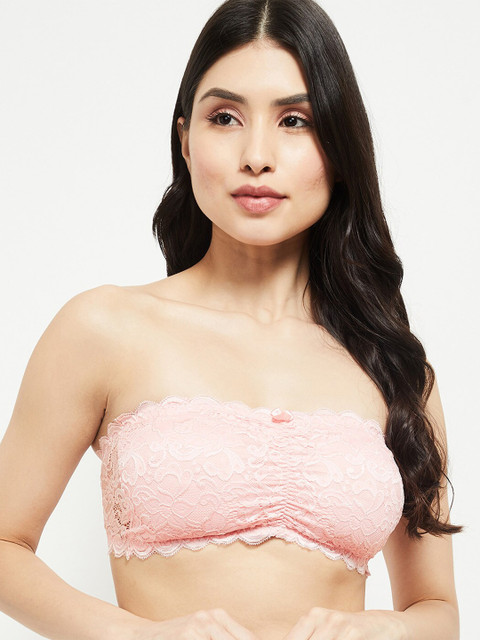 

max Women Pink Lace Non-Wired Lightly-Padded Everyday Bra