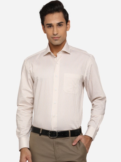 

JADE BLUE Men Multicoloured Classic Opaque Striped Formal Shirt, Multi