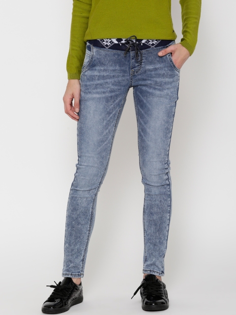 

Deal Jeans Women Blue Mid-Rise Clean Look Jeans