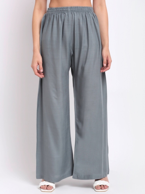 

NEUDIS Women Grey Ethnic Palazzos
