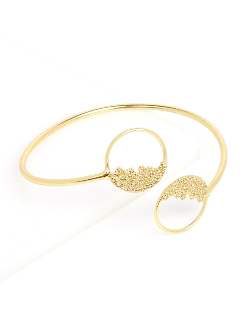 

Mikoto by FableStreet Women Gold-Plated Brass Handcrafted Cuff Bracelet