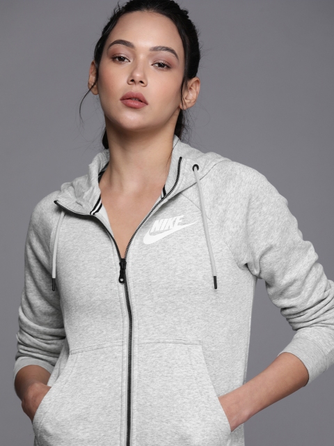 

Nike Women Grey AS W NSW RALLY FZ NFS Jacket