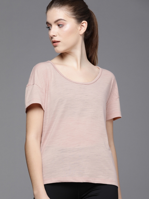 

Nike Women's Pink Solid Regular Top