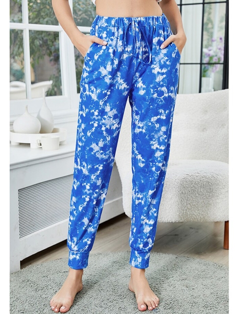 

GRACE & JACK Women Blue Floral Printed Trousers