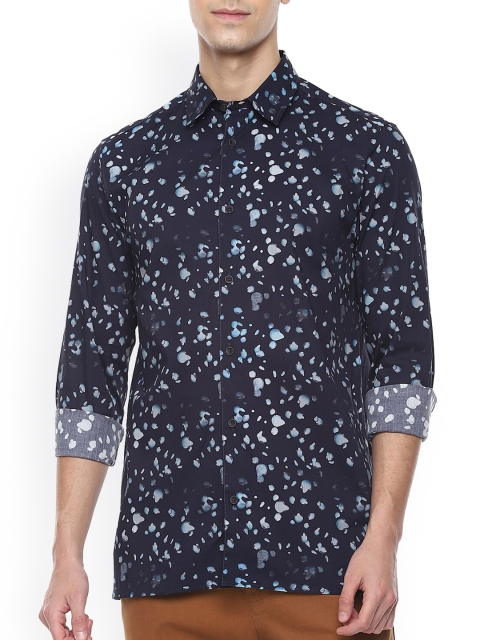 

Ted Baker Men Blue Opaque Printed Casual Shirt
