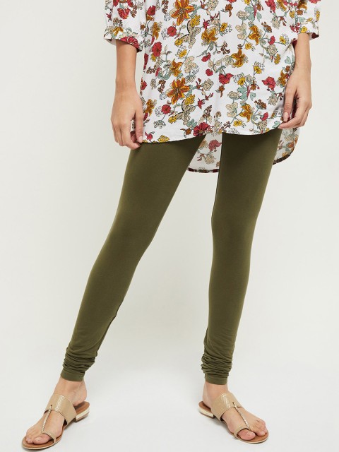 

max Woman Olive Leggings