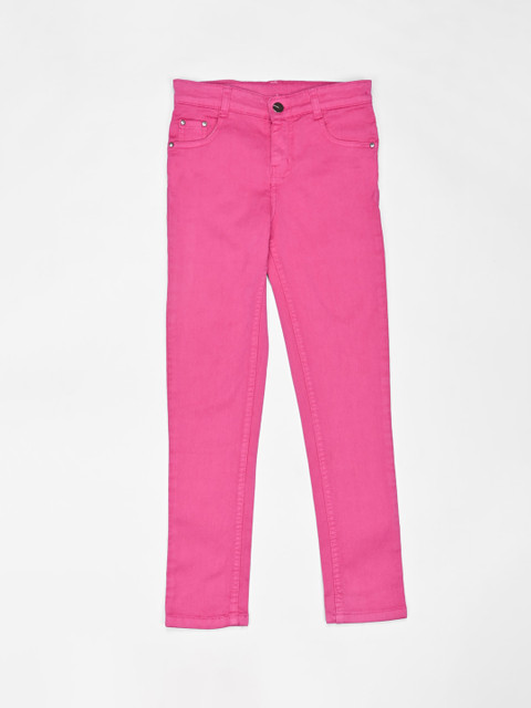 

ZOLA Girls Pink Slim Fit Jeans