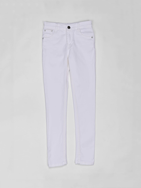 

ZOLA Girls White Slim Fit Stretchable Jeans