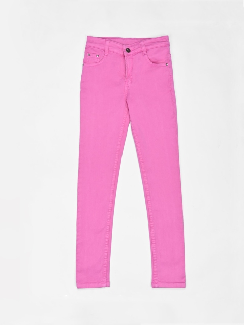 

ZOLA Girls Pink Slim Fit Jeans