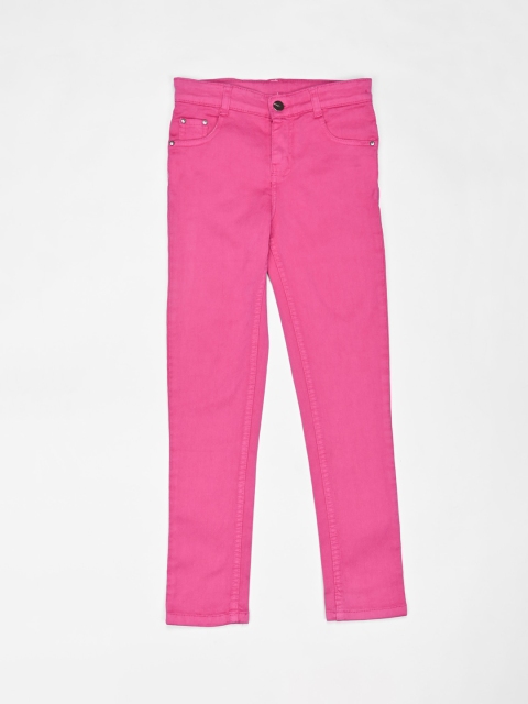 

ZOLA Girls Pink Slim Fit Stretchable Jeans