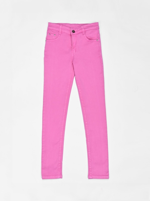 

ZOLA Girls Pink Slim Fit Jeans