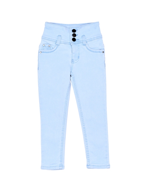

ZOLA Girls Blue Slim Fit High-Rise Stretchable Jeans