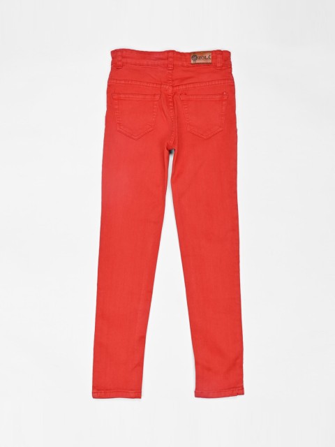 

ZOLA Girls Red Slim Fit Jeans