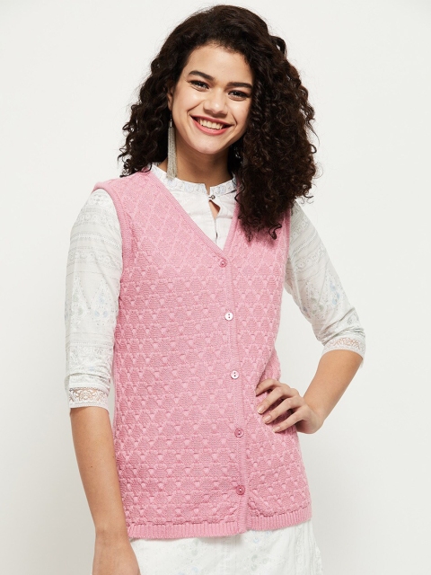 

max Women Pink Cardigan