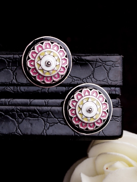 

Studio Voylla Kutch Oxidised Silver-Plated Stud Earrings
