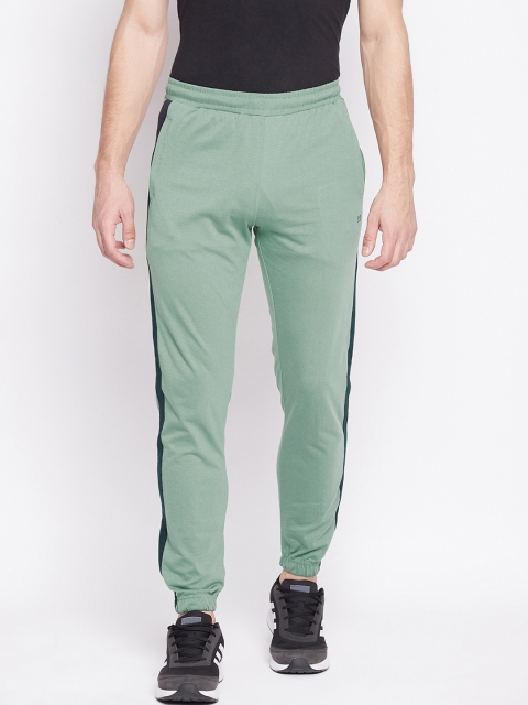 

Okane Men Green Striped Joggers