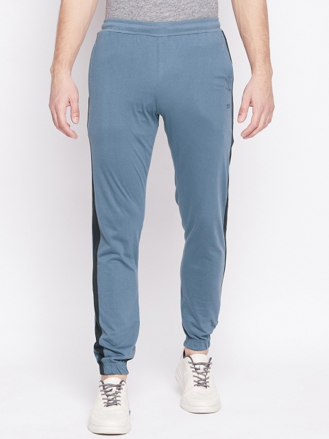 

Okane Men Blue Solid Track Pants