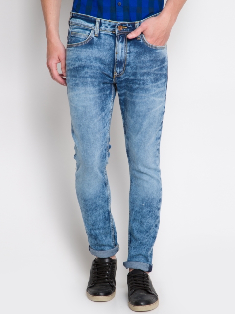 

LOCOMOTIVE Men Blue Slim Fit Mid Rise Clean Look Jeans
