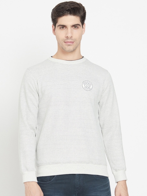 

Octave Men White Sweatshirt