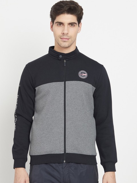 

Octave Men Grey Colourblocked Sweatshirt
