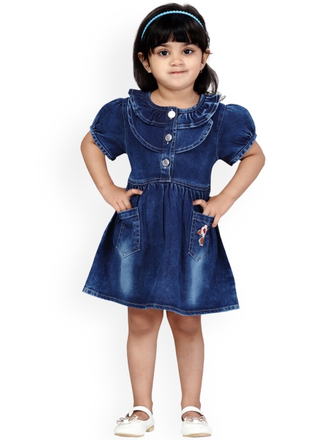 

Aarika Navy Blue Denim Dress