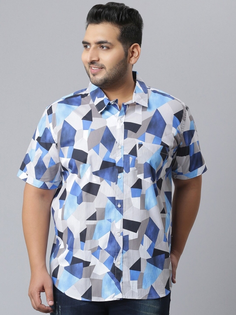 

Instafab Plus Men Multicoloured Classic Opaque Printed Casual Shirt, Multi