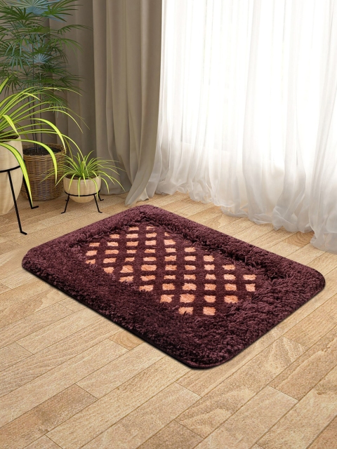 

KICA Camel Brown & Tan Diamond Design Anti-Skid Microfibre Door Mat