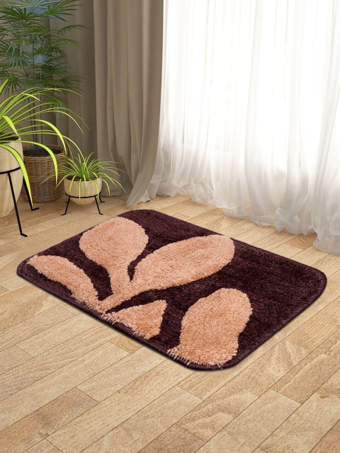 

KICA Camel Brown Super Soft Micro-Leaf Design Microfibre Anti-Skid Mat