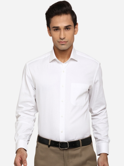 

Greenfibre Men White Classic Opaque Formal Shirt