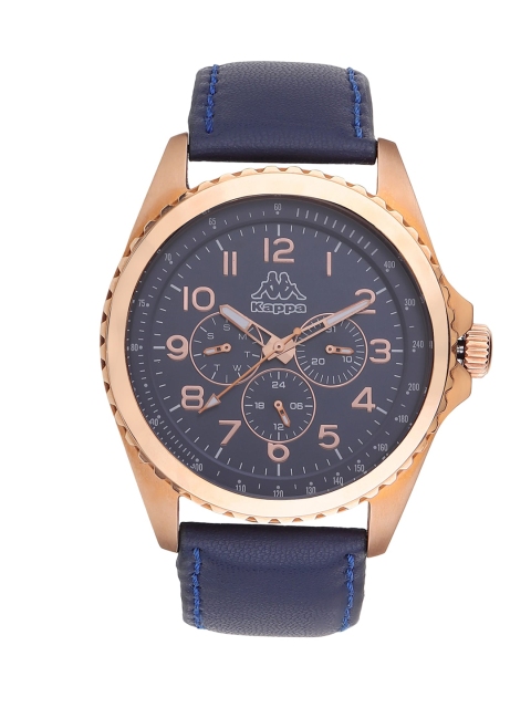 

Kappa Men Blue Dial & Blue Leather Straps Analogue Watch - KP-1431M-D-BL