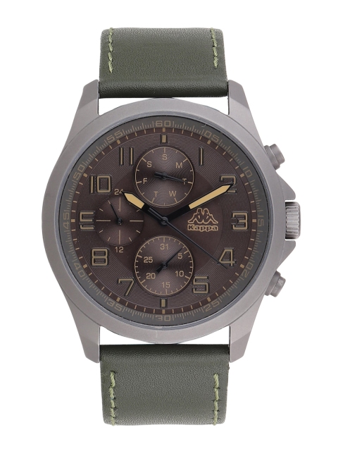

Kappa Men Brown Dial & Green Leather Straps Analogue Watch P-1424M-C-GR