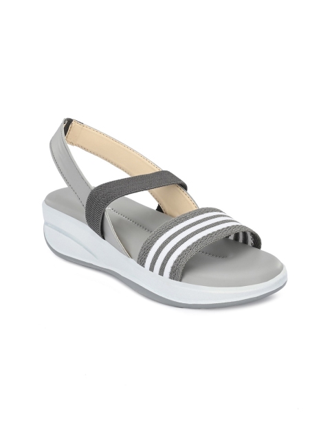

TimberWood Grey Striped Comfort Sandals