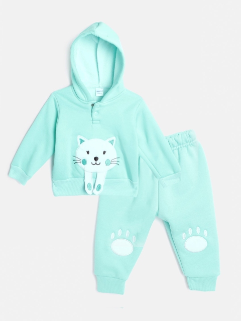 

Moms Love Girls Sea Green & White Sweatshirt with Pyjamas