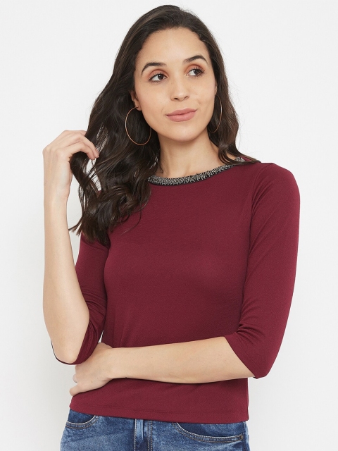 

Madame Maroon Regular Top