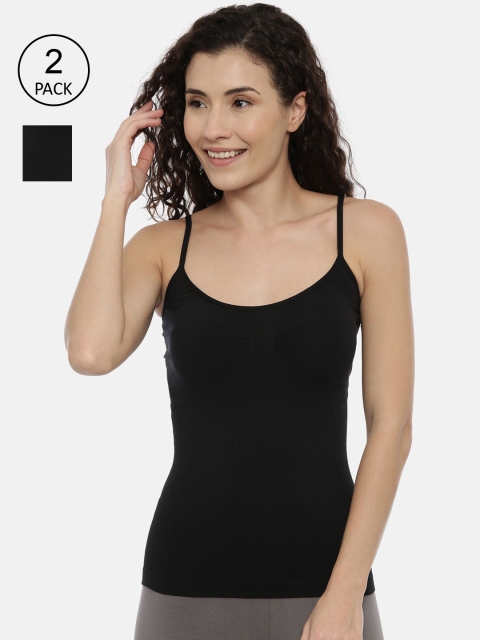 

GOLDSTROMS Women Pack of 2 Black Camisole