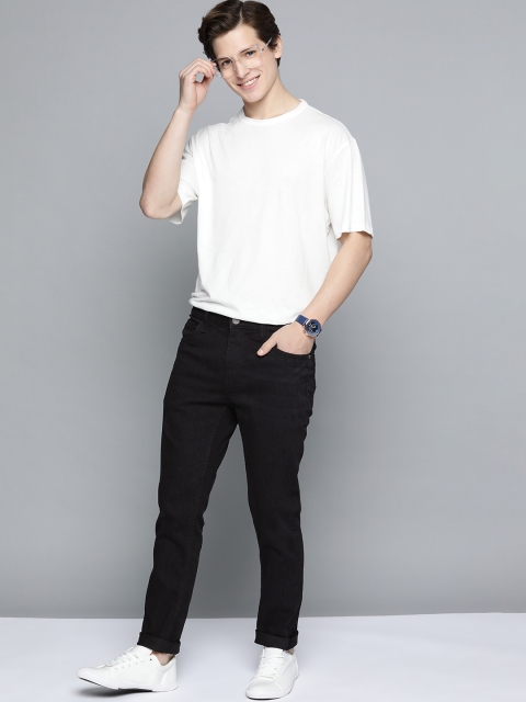 

Mast & Harbour Men Black Skinny Fit Low Distress Stretchable Jeans
