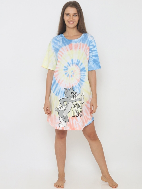 

Smugglerz Orange Printed Nightdress