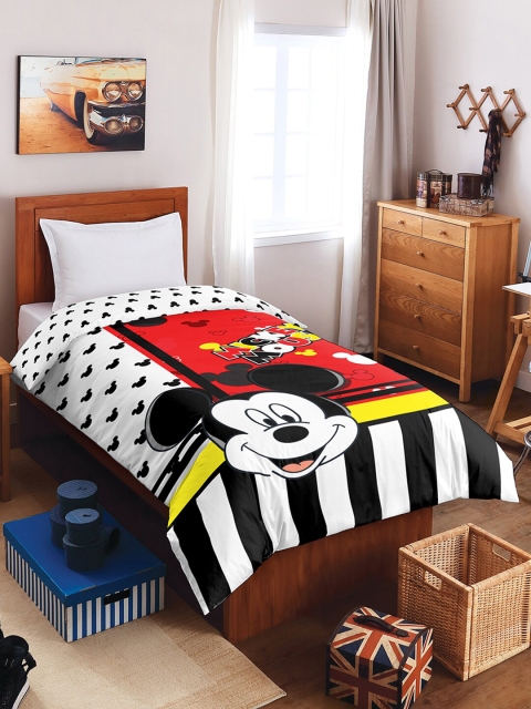 

SPACES Red & White Mickey Mouse AC Room 150 GSM Single Bed Comforter