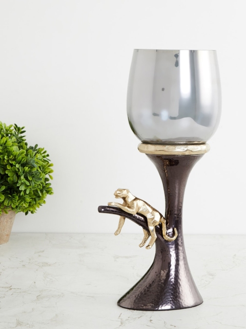 

Home Centre Panther Embellished Candle Holder, Multi