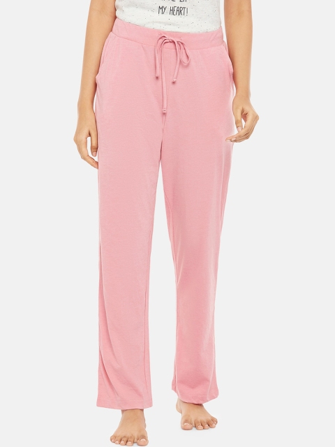 

Dreamz by Pantaloons Women Pink Solid Lounge Pants